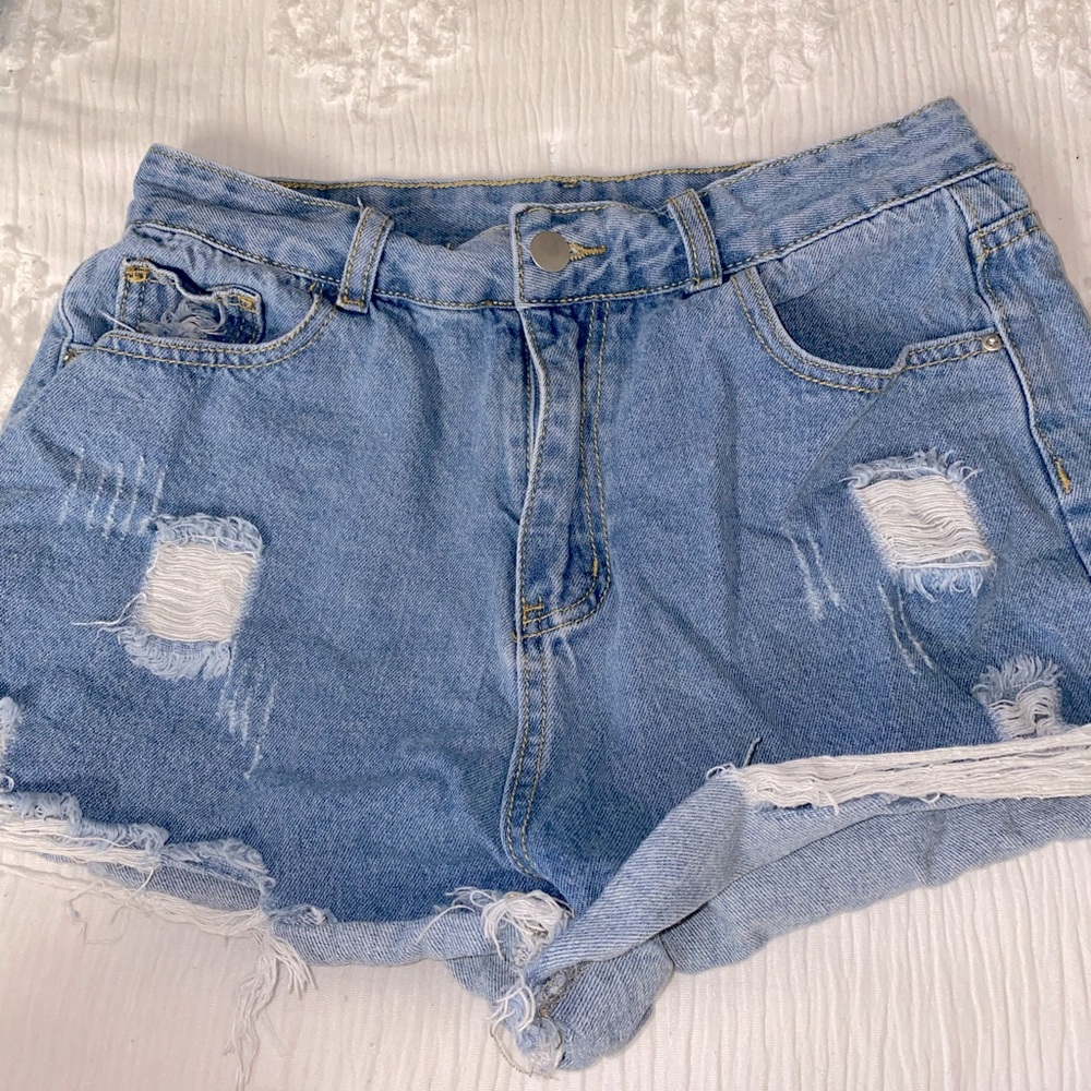 Blue Denim Shorts